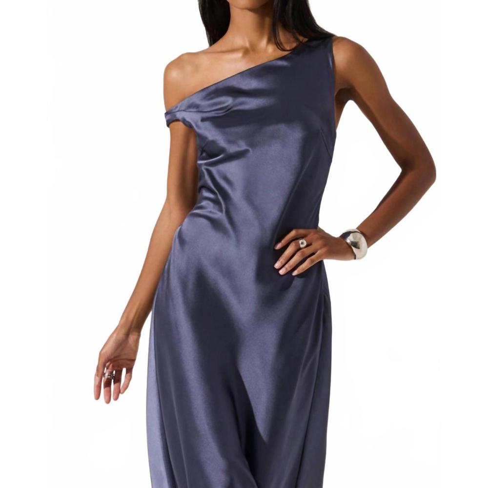 NEW ASTR elain dress in indigo - Picture 7 of 7